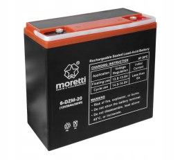 Akumulator Moretti 6-DZM-20 12V Martinelli