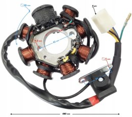 Iskrownik do silnika Moretti poziomy 154FMI, 125cc 4T, 4-biegowy Manual