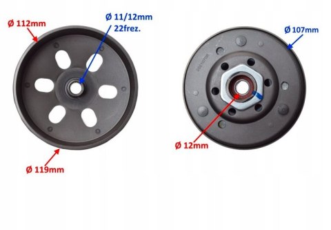 SPRZĘGŁO FALCON 4T EURO 4 SILNIK SYM Martinelli SPRZĘGŁO FALCON 4T EURO 4 SILNIK SYM Martinelli