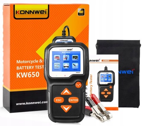 Tester akumulatorów KONNWEI KW650 Tester akumulatorów KONNWEI KW650