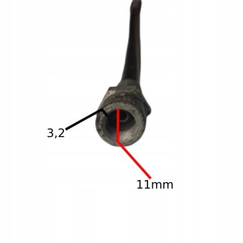 Wąż hydrauliczny 41 cm z otworami: 2,7 mm, 6,4 mm, 11 mm (grubość 3,2 mm) Wąż hydrauliczny 41 cm z otworami: 2,7 mm, 6,4 mm, 11 mm (grubość 3,2 mm)