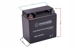 NOWY AKUMULATOR 9AH MORETTI MB9 BS ŻELOWY AGM QUAD ATV Martinelli