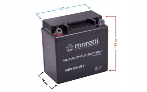 NOWY AKUMULATOR 9AH MORETTI MB9 BS ŻELOWY AGM QUAD ATV Martinelli NOWY AKUMULATOR 9AH MORETTI MB9 BS ŻELOWY AGM QUAD ATV Martinelli