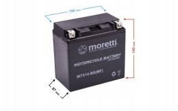 NOWY Akumulator Moretti AGM (Gel) MTX14-BS Martinelli
