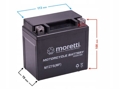 Akumulator AGM Moretti MTZ7S 12V Martinelli Akumulator AGM Moretti MTZ7S 12V Martinelli