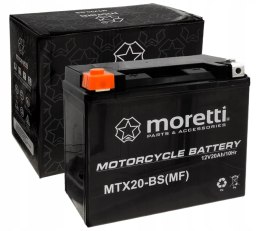 Akumulator żelowy MORETTI MTX20-BS 20 Ah YTX20-BS Martinelli