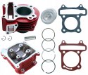 CYLINDER GŁOWICA KOMPLET 80 CCM SKUTER 4T TUNING DŁUGIE ZAWORY Martinelli