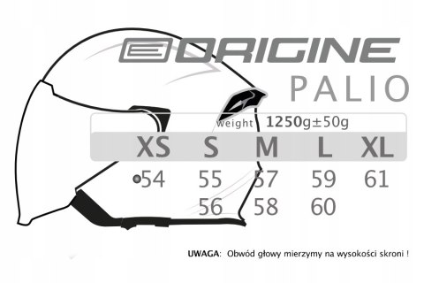 KASK ORIGINE PALIO 2.0 + BT SOLID WHITE GLOSS Martinelli KASK ORIGINE PALIO 2.0 + BT SOLID WHITE GLOSS Martinelli