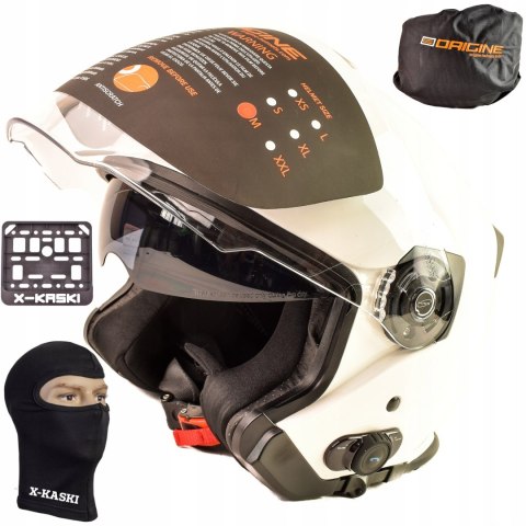KASK ORIGINE PALIO 2.0 + BT SOLID WHITE GLOSS Martinelli KASK ORIGINE PALIO 2.0 + BT SOLID WHITE GLOSS Martinelli