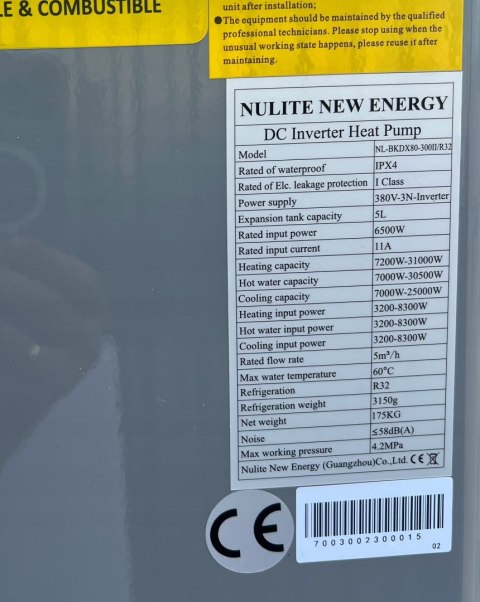 Pompa ciepła Nulite BKDX 30 KW PANASONIC 300 CZYSTE POWIETRZE 5 LAT Pompa ciepła Nulite BKDX 30 KW PANASONIC 300 CZYSTE POWIETRZE 5 LAT