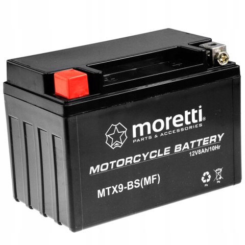 Akumulator Moretti AGM (Gel) MTX9-BS Martinelli Akumulator Moretti AGM (Gel) MTX9-BS Martinelli