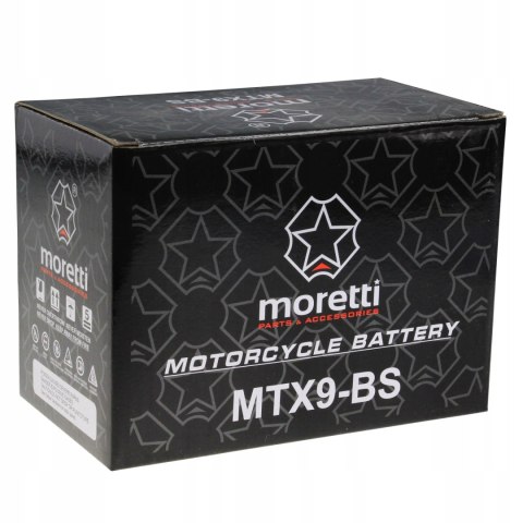 Akumulator Moretti AGM (Gel) MTX9-BS Martinelli Akumulator Moretti AGM (Gel) MTX9-BS Martinelli