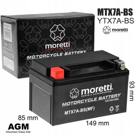 AKUMULATOR ŻELOWY GEL 12V 7Ah DO SKUTERA MOTOCYKLA Martinelli AKUMULATOR ŻELOWY GEL 12V 7Ah DO SKUTERA MOTOCYKLA Martinelli