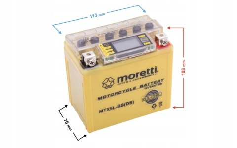 AKUMULATOR ŻELOWY LCD 12V 5Ah DO SKUTERA MOTOCYKLA Martinelli AKUMULATOR ŻELOWY LCD 12V 5Ah DO SKUTERA MOTOCYKLA Martinelli