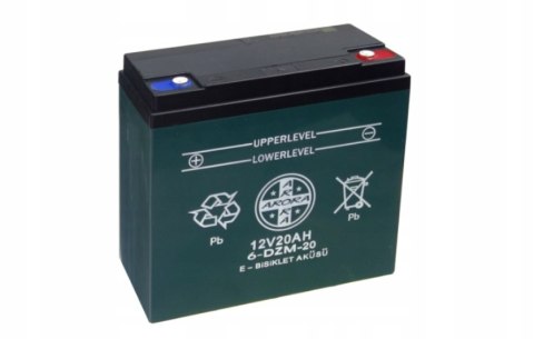 Akumulator Moretti 6-DZM-20 skuter elektryczny Martinelli Akumulator Moretti 6-DZM-20 skuter elektryczny Martinelli