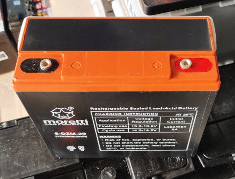 Akumulator Moretti 6-DZM-20 skuter elektryczny Martinelli Akumulator Moretti 6-DZM-20 skuter elektryczny Martinelli