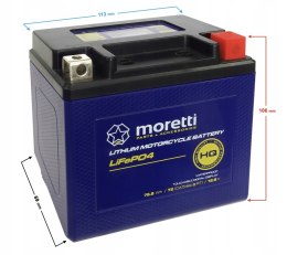 Akumulator Moretti YTX5 MTX5 MFPX5 LITOWO JONOWY LITOWY 5AH 12V Martinelli