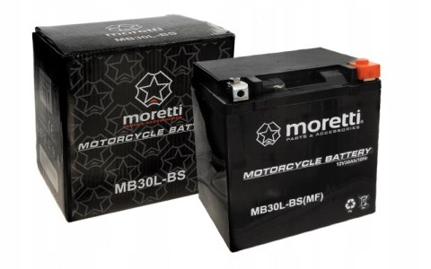 Akumulator motocyklowy AGM MB30L-BS 12V 30Ah 300A Martinelli Akumulator motocyklowy AGM MB30L-BS 12V 30Ah 300A Martinelli