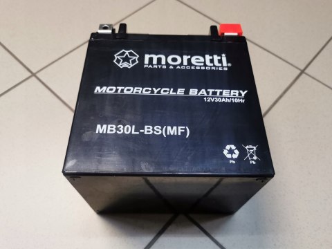 Akumulator motocyklowy AGM MB30L-BS 12V 30Ah 300A Martinelli Akumulator motocyklowy AGM MB30L-BS 12V 30Ah 300A Martinelli