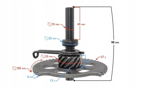 BENDIX ROZRUSZNIKA NOŻNEGO SKUTER BARTON B-MAX 125 Martinelli BENDIX ROZRUSZNIKA NOŻNEGO SKUTER BARTON B-MAX 125 Martinelli