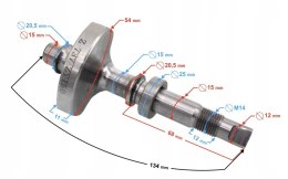 WAŁEK WYRÓWNOWAŻAJĄCY DO MOTOCYKLA BLADE 125 Martinelli