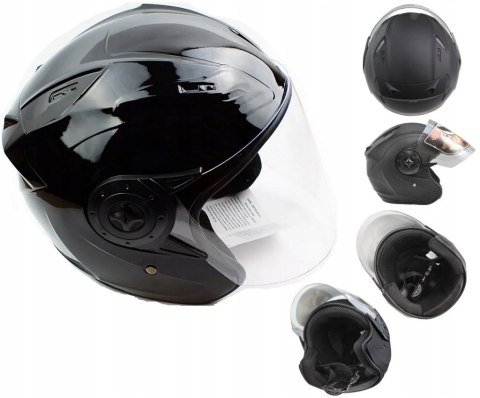 KASK ABIWA MD-209 CZARNY MOTOCYKL OTWARTY XS Martinelli KASK ABIWA MD-209 CZARNY MOTOCYKL OTWARTY XS Martinelli