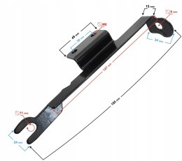 WSPORNIK REFLEKTORA PRAWY CZ.2 DO VOLCANO 50 Martinelli