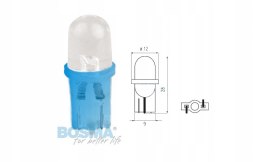 ŻARÓWKA BOSMA 12V 1XLED T10 BLUE MAT BLISTER 2 SZT Martinelli