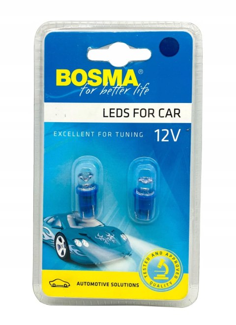 ŻARÓWKA BOSMA 12V 1*LED STANDARD T10 BLUE WIDE VIE Martinelli ŻARÓWKA BOSMA 12V 1*LED STANDARD T10 BLUE WIDE VIE Martinelli