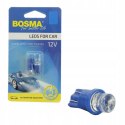 ŻARÓWKA BOSMA 12V 1*LED STANDARD T10 BLUE WIDE VIE Martinelli