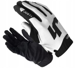 RĘKAWICE MOTOCYKLOWE JUST1 J-FLEX 2.0 BLACK WHITE Martinelli