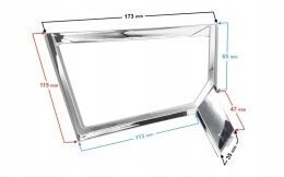 DEKOR OBUDOWY NÓG 1/4 DO SKUTERA E-MAX RAMKA CHROM Martinelli
