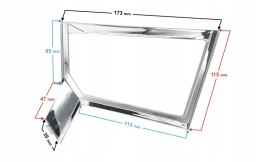 DEKOR OBUDOWY NÓG 2/4 DO SKUTERA E-MAX RAMKA CHROM Martinelli
