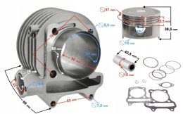 CYLINDER 150CC MORETTI DO SKUTERA HURAGAN 5 Z SILN Martinelli