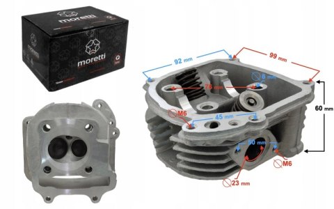 GŁOWICA MORETTI DO SKUTERA 4T 150CC 152QMJ Martinelli GŁOWICA MORETTI DO SKUTERA 4T 150CC 152QMJ Martinelli