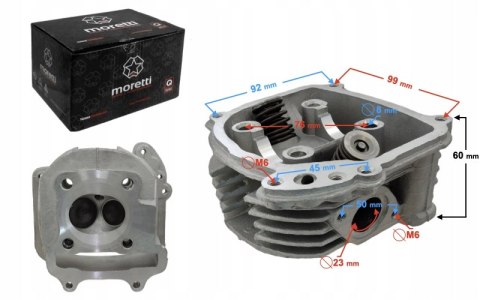 GŁOWICA MORETTI DO SKUTERA 4T 150CC 152QMJ Martinelli GŁOWICA MORETTI DO SKUTERA 4T 150CC 152QMJ Martinelli