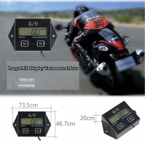 LICZNIK MOTOGODZIN Z OBROTOMIERZEM MOTOCYKL QUAD Martinelli LICZNIK MOTOGODZIN Z OBROTOMIERZEM MOTOCYKL QUAD Martinelli