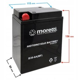 AKUMULATOR ŻELOWY B38-6A 13Ah 6V JUNAK SHL WSK