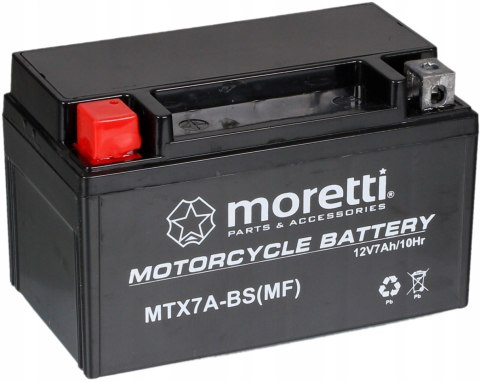 AKUMULATOR ŻELOWY GEL 12V 7Ah DO SKUTERA MOTOCYKLA Martinelli