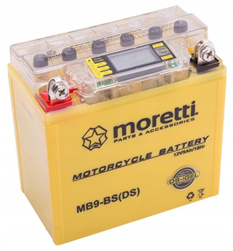 Akumulator Moretti AGM I-Gel MB9-BS 9Ah Martinelli