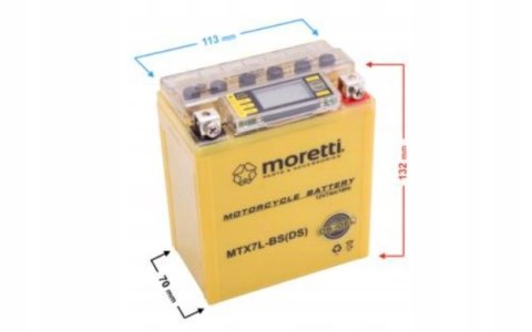 Akumulator Moretti AGM (I-Gel) MTX7L-BS ze