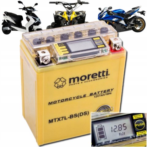 Akumulator Moretti AGM (I-Gel) MTX7L-BS ze