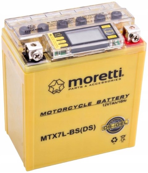 Akumulator Moretti AGM (I-Gel) MTX7L-BS ze