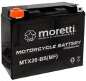 Akumulator Moretti MTX20L-BS