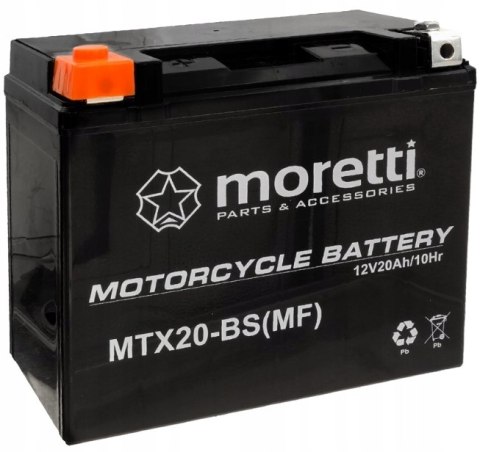 Akumulator Moretti MTX20L-BS