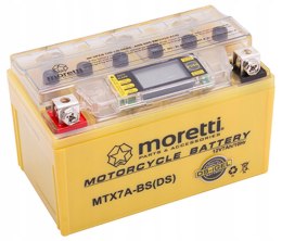 Akumulator Moretti MTX7A-BS 12V 7Ah 90A żelowy ze wskaźnikiem