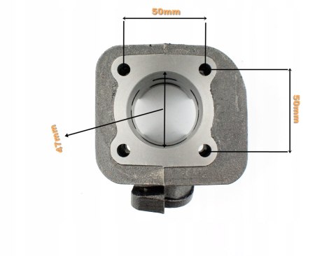 CYLINDER + GŁOWICA KPL. 2T 80CC (47mm) (sw.10mm)