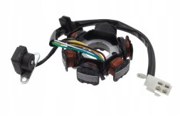 Iskrownik Stator Stojan 6 Cewek Zapłon Skuter 4T Gy6 139 Qma Qmb Romet 727
