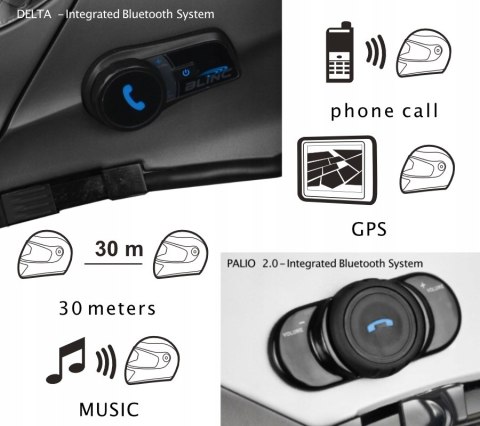 KASK MOTOCYKLOWY ORIGINE PALIO BT OTWARTY WBUDOWANY INTERKOM BLUETOOTH