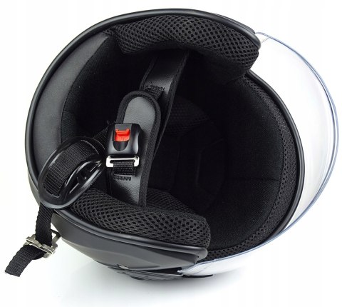 KASK MOTOCYKLOWY OTWARTY POŁYSK SKUTER CHOPPER L